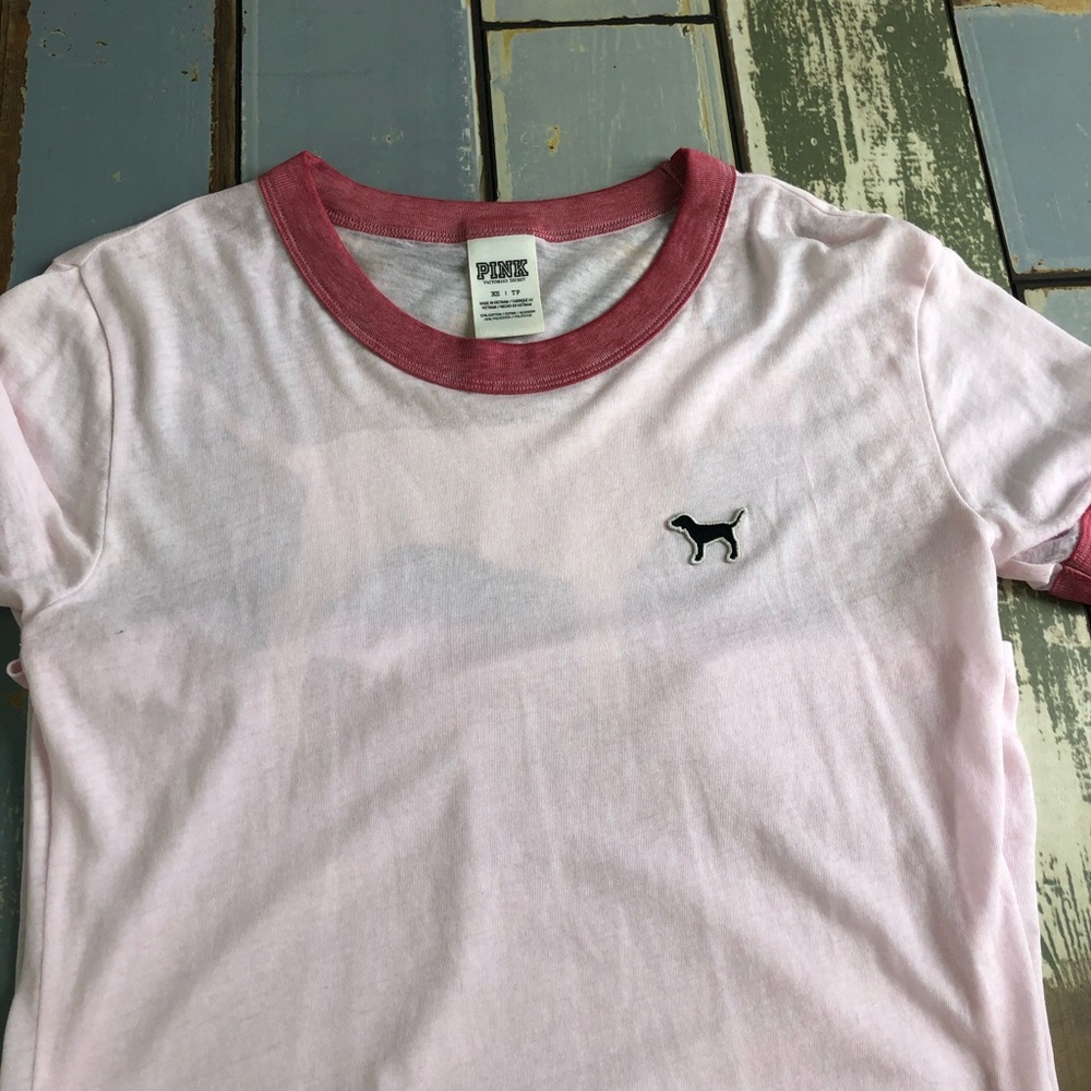 2 VS Pink Ringer Tee Bundle - Picture 4 of 5